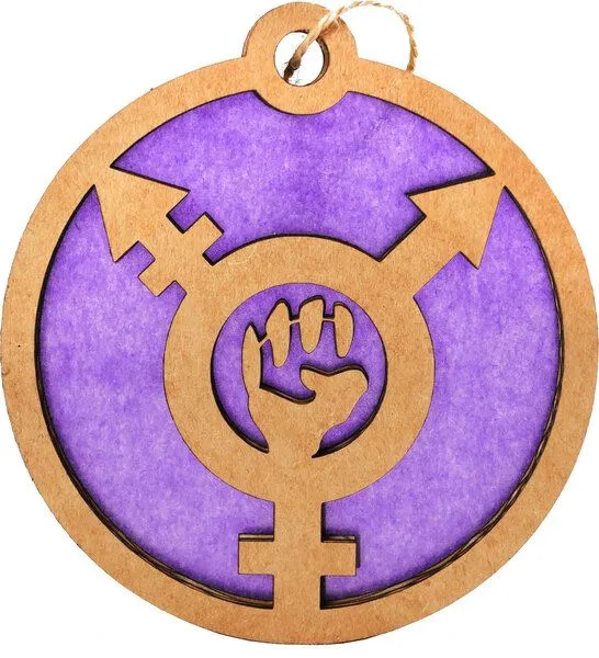 roots of compassion roots of compassion Upcycling-Baumschmuck "trans revolution" | 6 St. | Weihnachten, Deko, Weihnachtsbaum, Geschenk – Produktbild 2 von 4