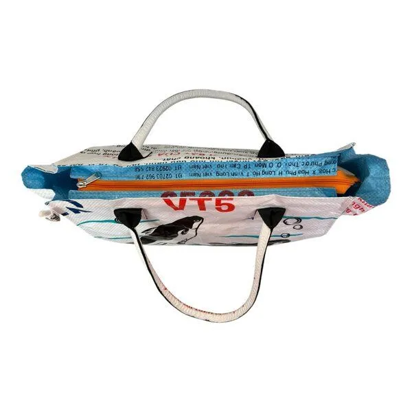 Beadbags Beadbags Einkaufstasche Ri94 recycelter Reissack, Weiß, – Produktbild 3 von 4
