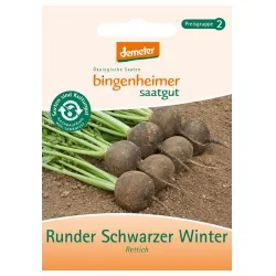 Bingenheimer Saatgut Rettich Runder Schwarzer Winter – Produktbild 1 von 1