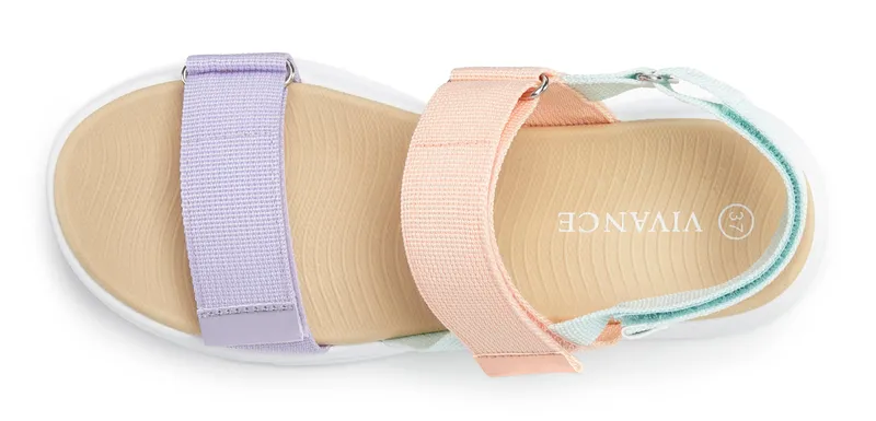 Vivance Sandale, Lila/orange/mintgrün, – Produktbild 2 von 2