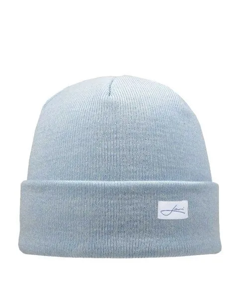 Lou-i Lou-i Kindermütze mit Umschlag Merinowolle Beanie, Hellblau, – Produktbild 1 von 3
