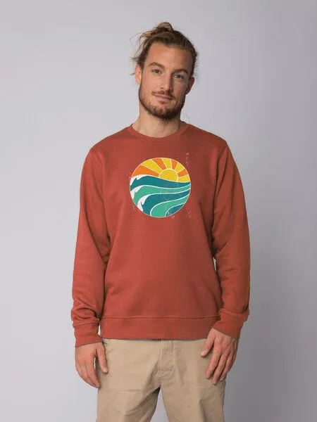 watapparel watapparel Sweatshirt Unisex Summer Sun, Heritage brown, – Produktbild 2 von 4