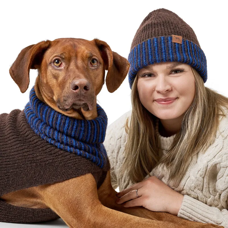 Hunter Hunter Hundepullover Odense mit Mütze (Set) braun 25 cm, Braun, – Produktbild 1 von 2