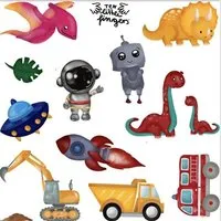 ten little fingers ten little fingers temporäre Kinder Farb Tattoos - handgemalt, vegan ohne BHT, PEG... – Produktbild 1 von 1
