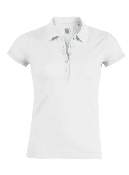 University of Soul University of Soul Damen Poloshirt aus Bio-Baumwolle "Lyn", Weiß, – Produktbild 1 von 2
