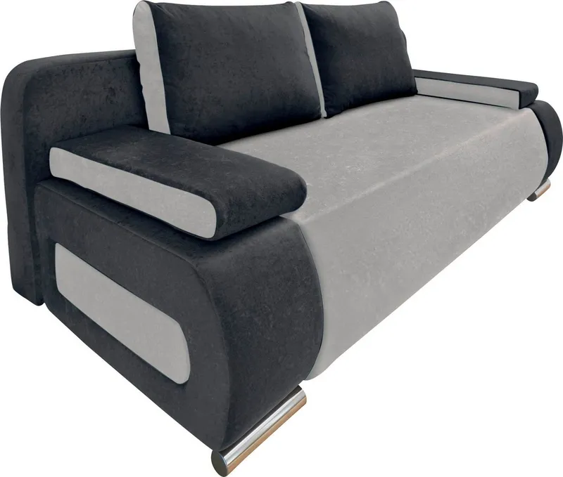 COLLECTION AB Schlafsofa Moritz B: 200 cm, Liegefl. 142x200 cm, Gästebettfunktion, frei stellbar, Wohnkomfort, Grau, – Produktbild 3 von 8