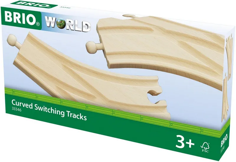 BRIO BRIO Weiche BRIO® WORLD, Bogenweichen (L,M), Beige, – Produktbild 3 von 4