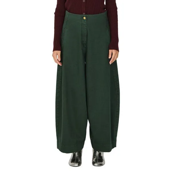 SKFK SKFK Weite Hose MARI, Dark green, – Produktbild 1 von 4