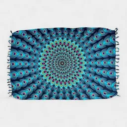 Der Lindwurm Der Lindwurm Sarong- Pfauenfeder – Produktbild 1 von 1