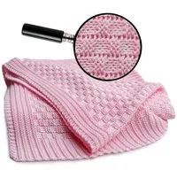 Sonnenstrick Sonnenstrick Erstlingsstrickdecke, Rosa, – Produktbild 1 von 2