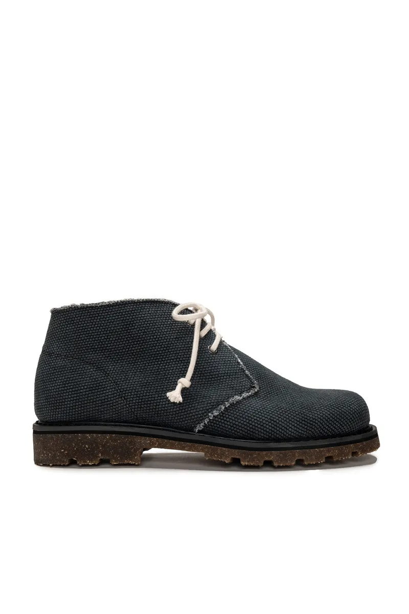 NAE NAE Herren vegan Desert Boots Peta Schwarz, Schwarz, – Produktbild 1 von 2