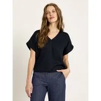 LANIUS LANIUS Blusenshirt aus Tencel Lyocell, Blau (midnight), – Produktbild 1 von 1