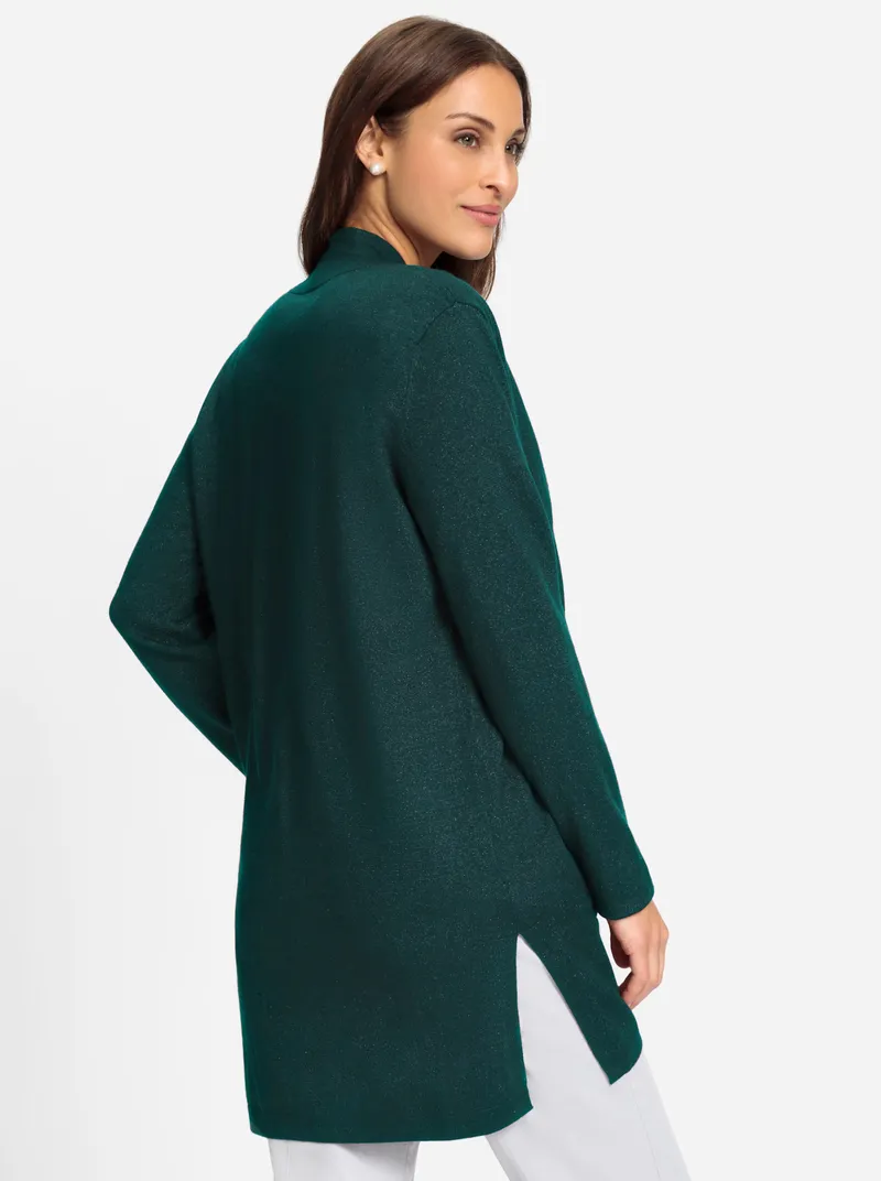 Witt Longstrickjacke, Petrol, – Produktbild 2 von 2
