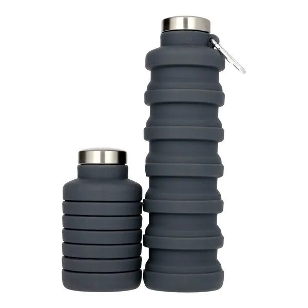 pandoo pandoo Faltbare Silikon Trinkflasche 700ml – BPA-frei, auslaufsicher & wiederverwendbar, Schwarz, – Produktbild 2 von 3