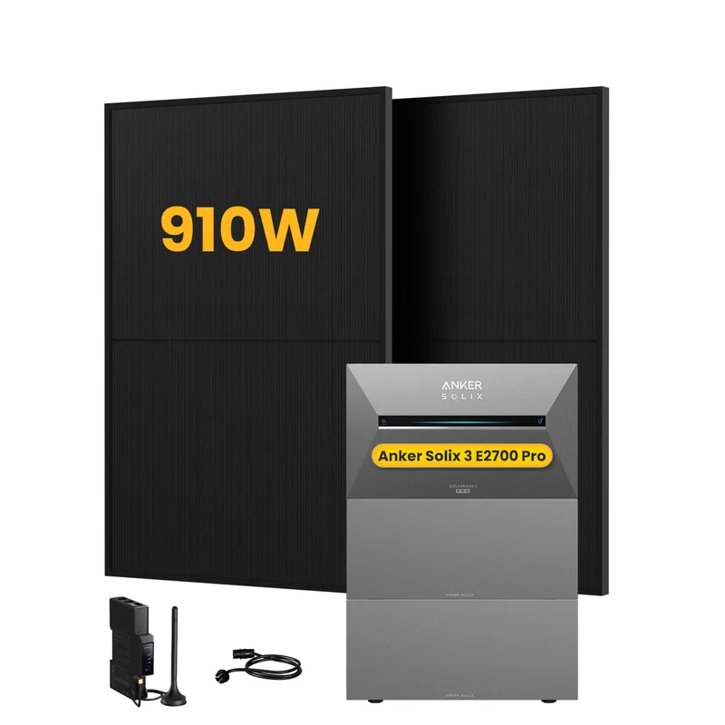 Anker Anker SOLIX Solarbank 3 E2700 Pro, mit 2 x 455W Bifaziale Solarmodule, by Powerness - 8.1kWh / 1 x Smart Meter / Standardversand – Produktbild 1 von 1