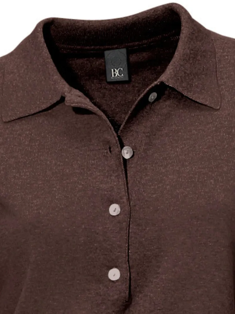 heine Polopullover schokobraun, Schokobraun, – Produktbild 1 von 2