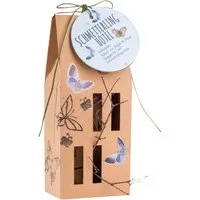 Schmetterlingshotel aus Pappe inkl. individuell bedrucktem Hangtag – Produktbild 1 von 1