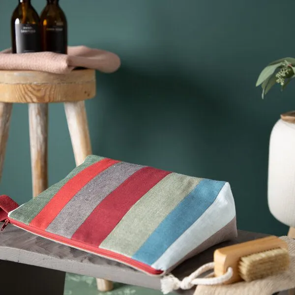 nahtur-design nahtur-design Nachhaltige Kulturtaschen | Leinen | verschiedene Farben, No_18 (bunt), – Produktbild 3 von 4