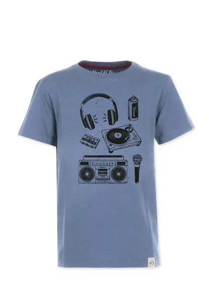 Band of Rascals Band of Rascals Hip Hop Hooray T-Shirt, Dove-blue, – Produktbild 2 von 4
