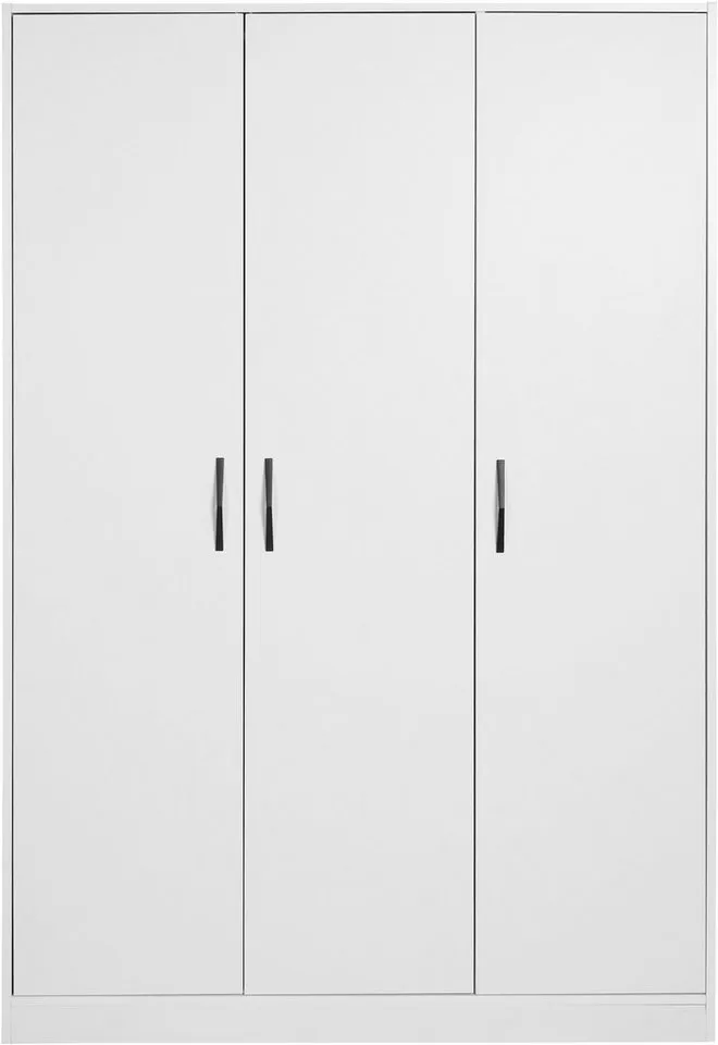 OTTO home Kleiderschrank Hamburg platzsparend in moderner Optik, FSC zertifiziert (mit durchdachter Innenaufteilung und viel Stauraum 117 cm Breite) Moderne Optik in weiß, robuste Verarbeitung für den Alltag, Weiß, – Produktbild 4 von 5