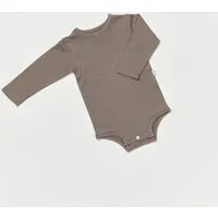 tetoi vienna tetoi-vienna TENCEL langarm Baby Body "Waldbad", Stone grey (grau), – Produktbild 1 von 1