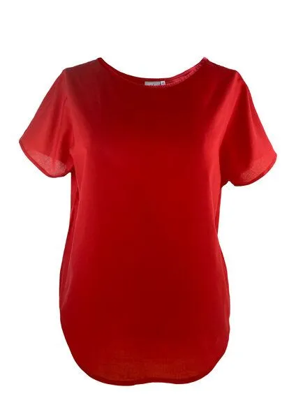 Sophia Schneider-Esleben Sophia Schneider-Esleben Shirt Nina - Damen aus Bio-Baumwolle, Rot, – Produktbild 1 von 3