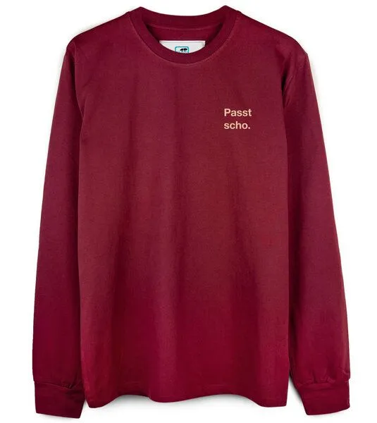 Gary Mash GARY MASH Langarmshirt Scott Passt scho. aus Biobaumwolle, Burgund (rot), – Produktbild 4 von 4