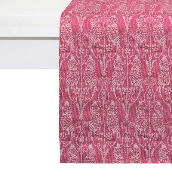 Nature by Adam Nature by Adam Tischläufer aus 100% Bio-Baumwolle - Made in Germany - Little Parrot, Pink, – Produktbild 1 von 3