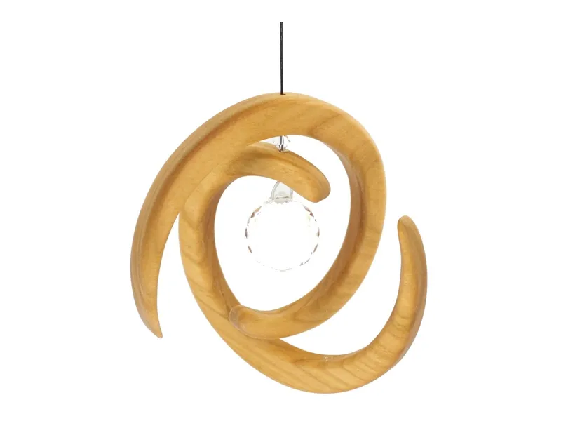 Sternengasse Sternengasse Helix aus heimischem Laubholz, Holzdeko mit Kristall Maße 13,5 x 13,5 x 1,2 cm – Produktbild 2 von 2