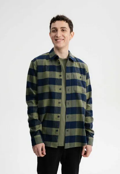 MELA Flanell Shirt SAHEL | von MELA | Fairtrade & GOTS zertifiziert, Thymian karo, – Produktbild 1 von 4