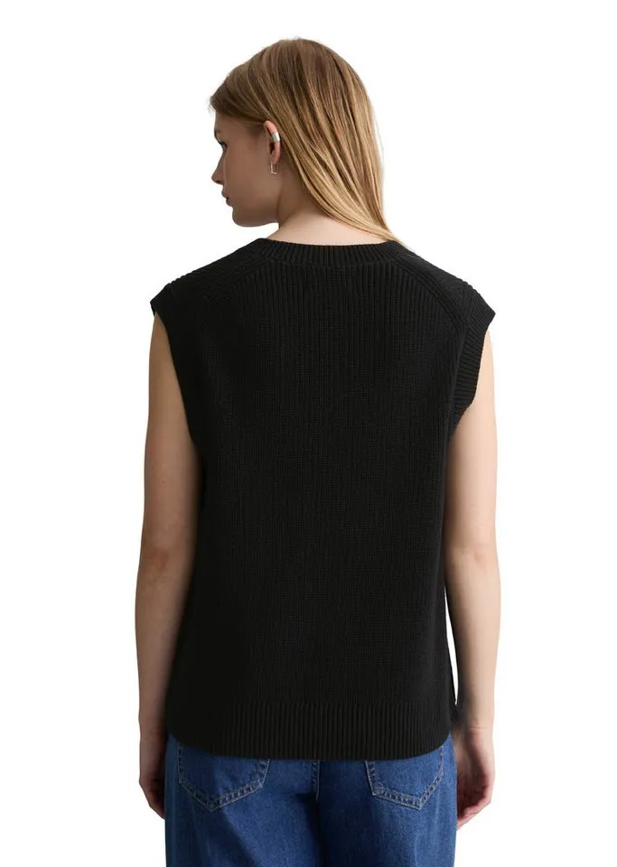 Marc O'Polo DENIM Pullunder regular aus reiner Bio-Baumwolle, Schwarz, – Produktbild 3 von 5