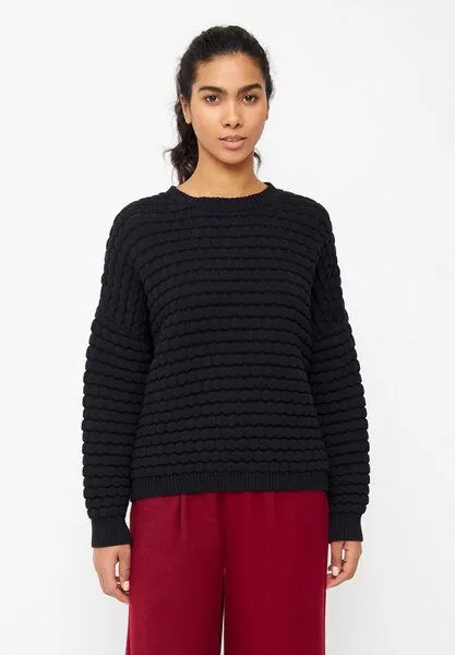 Givn Berlin Givn Berlin Wabenstruktur Pullover Modell: GB-Emily, Black, – Produktbild 1 von 4