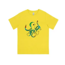 Spangeltangel Spangeltangel Kinder-T-Shirt "Oktopus", bedruckt, Biobaumwolle – Produktbild 1 von 1