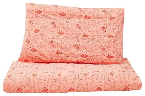 loud + proud loud + proud Kinder Jersey Bettwäsche-Set 100 x 135cm, GOTS-zertifiziert, Peach(rosa), – Produktbild 3 von 4