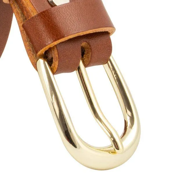 Simaru Simaru MACEIO Ledergürtel aus pflanzlich gegerbtem Naturleder (2,5 cm)-EU, Hellbraun, – Produktbild 2 von 4
