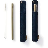 Bambu Bambus Strohhalm mit Hanftasche – Produktbild 1 von 1