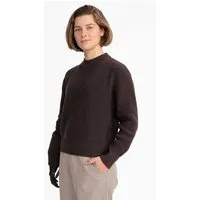 MELA Rippstrick Pullover MANIKA | von MELA | Fairtrade & GOTS zertifiziert, Dunkelbraun, – Produktbild 1 von 1