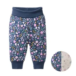 People Wear Organic People Wear Organic Wendehose in dunkelblau bedruckt, "Herbstblüten", Bio-Baumwolle – Produktbild 1 von 1