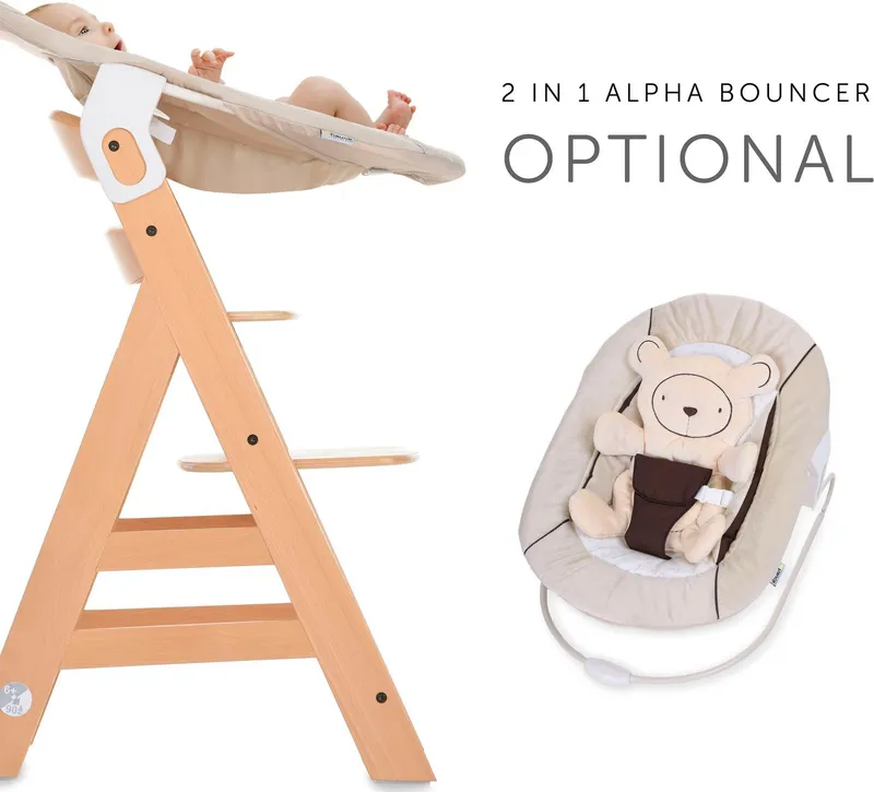 Hauck Hauck Hochstuhl Alpha+, Beige, – Produktbild 4 von 4