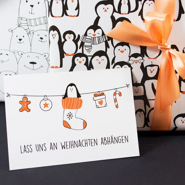 Bow & Hummingbird Bow & Hummingbird Postkarte "Lass uns abhängen" – Produktbild 3 von 3