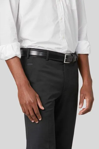Meyer MEYER Feingabardine Bi-Stretch Chino, Schwarz (schwarz), – Produktbild 4 von 4