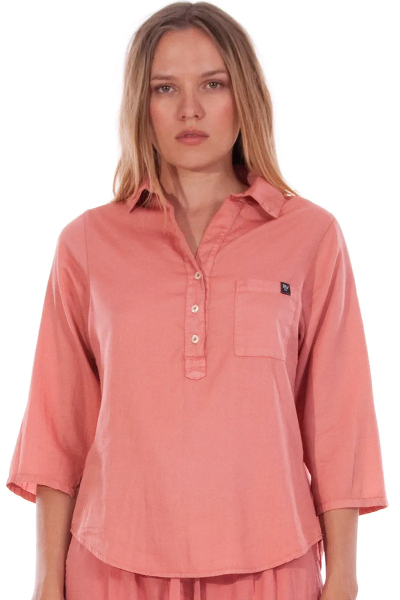 RAVENS VIEW IBIZA RAVENS VIEW IBIZA Damen vegan Shirt Ilona Clay Rot, Hellrot, – Produktbild 2 von 2