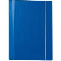 Memo Tagungsmappe A4 2-Ringmechanik blau mit Gummizug in gelb – Produktbild 1 von 1