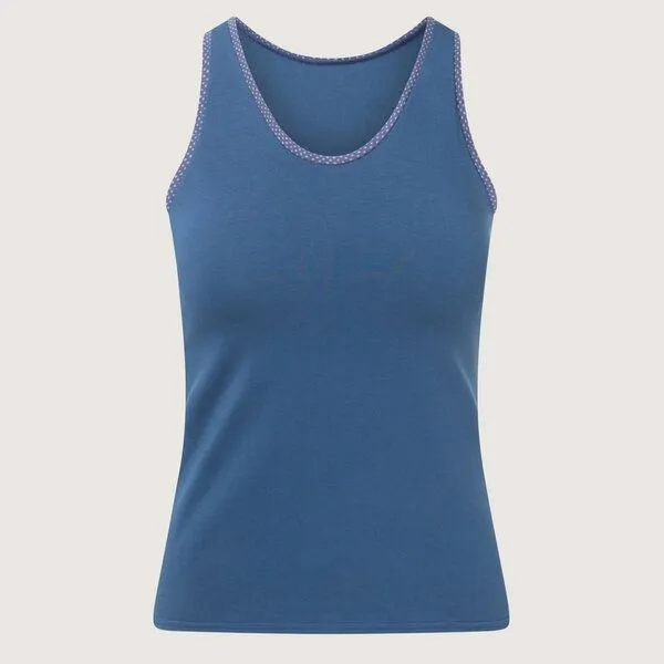 Frija Omina Frija Omina Bio Tanktop Unterhemd, Indigo (blau), – Produktbild 1 von 3