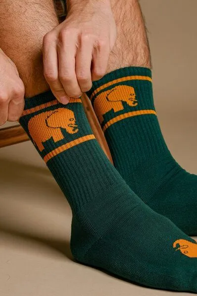 Trendsplant Trendsplant Green Organic Cotton Athletic Socks, Grün, – Produktbild 4 von 4