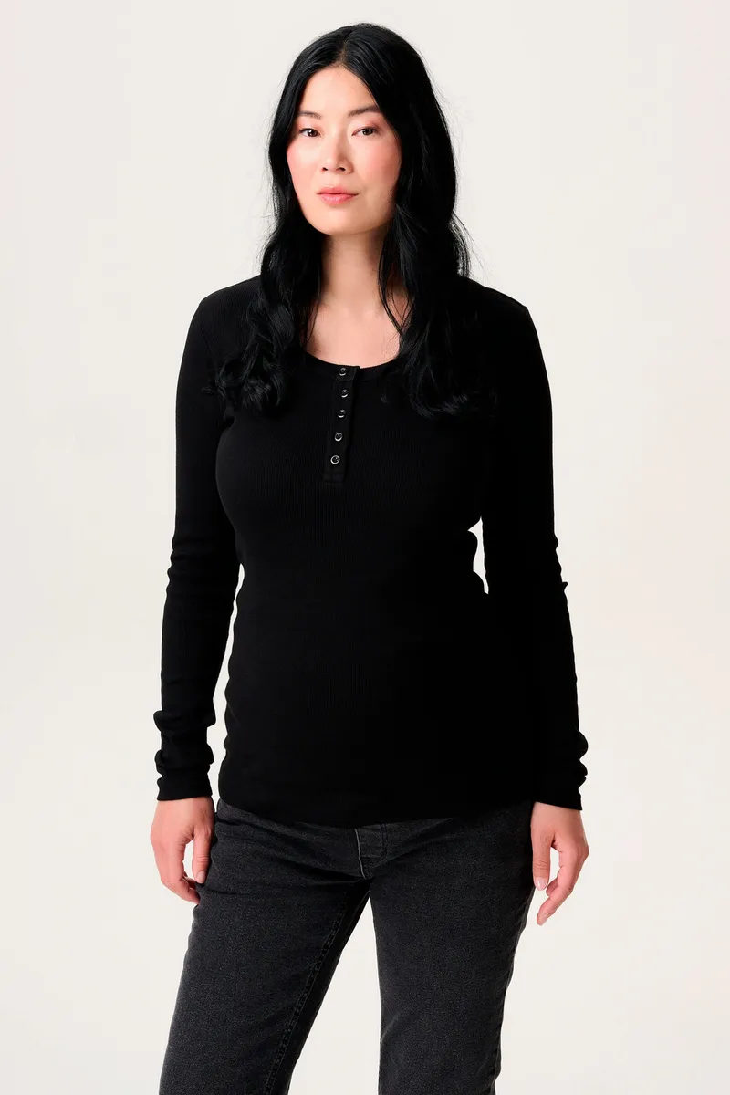 Noppies Maternity Still-Top, Schwarz, – Produktbild 2 von 2