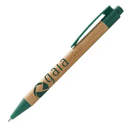 Bullet Bullet Druckkugelschreiber Borneo, schwarze Mine, Braun / grün, – Produktbild 1 von 1