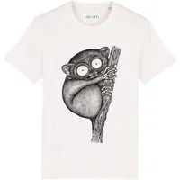 LIGARTI LIGARTI T-shirt - Koboldmaki, Cremeweiß, – Produktbild 2 von 5