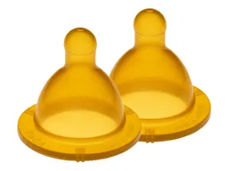 Goldi Goldi Flaschensauger Naturkautschuk Weithals 2er-Pack 8-24 Monate – Produktbild 1 von 1