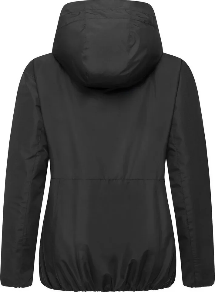 ragwear ragwear Outdoorjacke Sunniva Light Wasserdichte und atmungsaktive Damen Übergangsjacke, Schwarz, – Produktbild 4 von 5